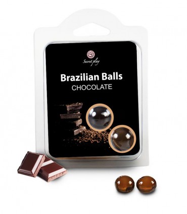 Secretplay Brazilian Balls  Chocolate Set 2 Bolas