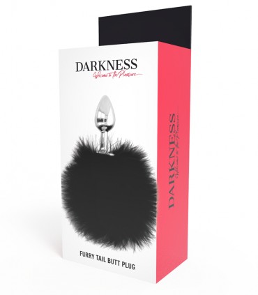 Darkness Extra Buttplug Anal Con Cola Negro 7cm