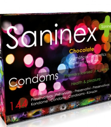 Saninex Chocolate Preservativos Chocolate 144 Uds