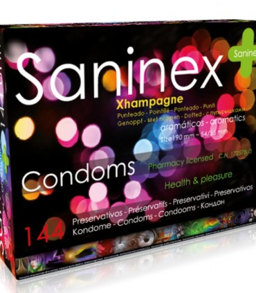 Saninex Xhampagne Preservativos AromÁticos 144 Uds