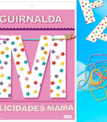 Guirnalda Felicidades Mama (cartulina 220gr)