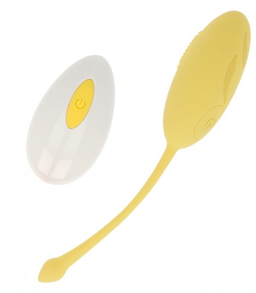 Oh Mama Huevo Vibrador Texturado 10 Modos - Amarillo