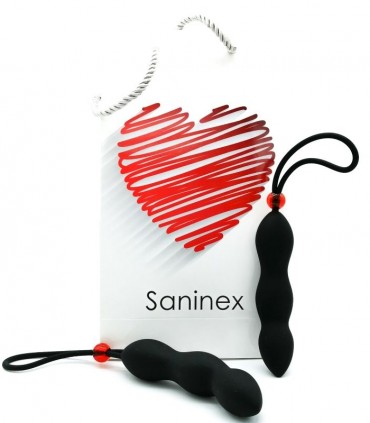 Saninex Climax Plug Anal Con Anillo Pene Negro