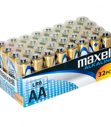 Maxell Pila Alcalina Aa Lr6 Pack*32 Pilas