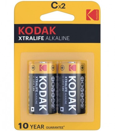 Kodak Xtralife Pilas Alcalinas C X 2 Unds