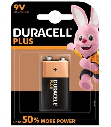 Duracell Plus Power Pila Alcalina 9v Lr61 Blister*1