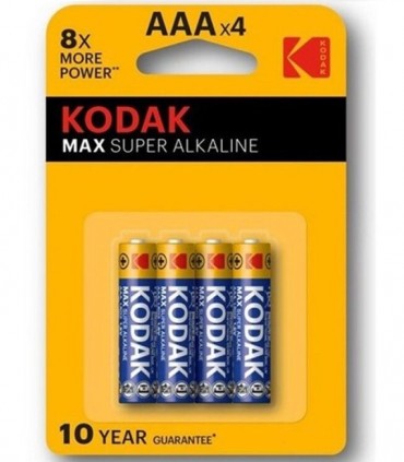 Kodak Max Super Pila Alcalina Aaa Lr03 Blister*4