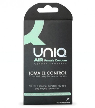 Uniq Air Condom Preservativo Femenino 3 Unidades